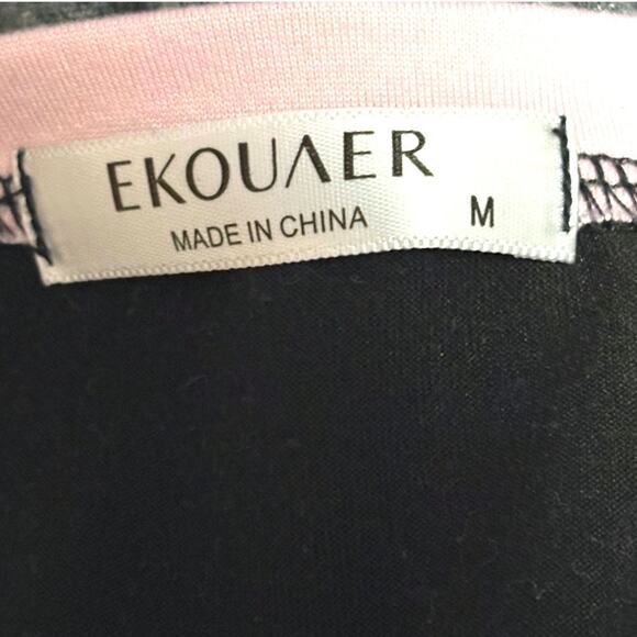 I Love Sleep Pajama Set - Long Sleeve Elbow Patch Top & Heart Dot Pants - Medium - Picture 15 of 16